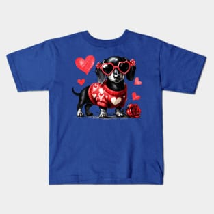 Ready For Love Dachshund Kids T-Shirt